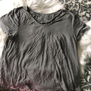 Missimo Black and White striped tee